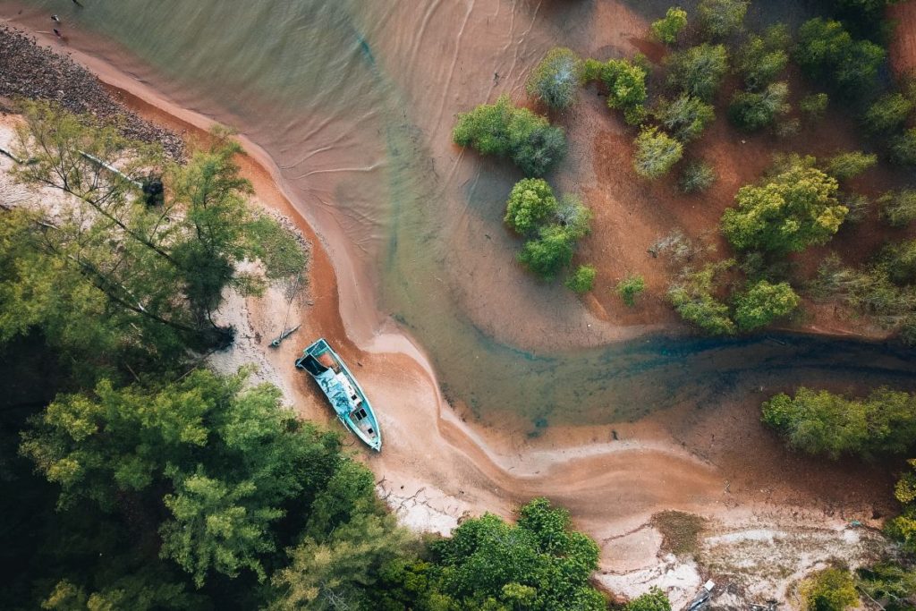 boat from above